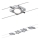 Paulmann 94107 - Set van 4 LED-spots 4,3W voor kabelsysteem MAC 230V mat chroom