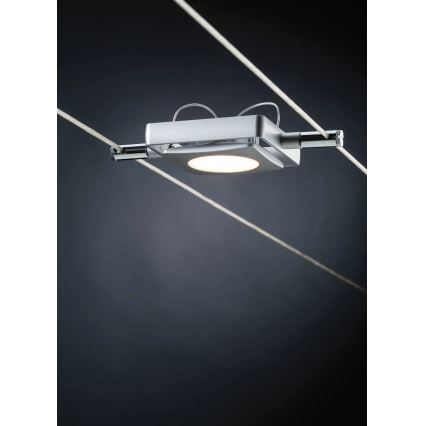 Paulmann 94107 - Set van 4 LED-spots 4,3W voor kabelsysteem MAC 230V mat chroom