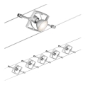 Paulmann 94133 - SET van 5xGU5,3/10W Spotverlichting voor kabelsysteem MAC 230V mat chroom