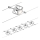 Paulmann 94133 - SET van 5xGU5,3/10W Spotverlichting voor kabelsysteem MAC 230V mat chroom