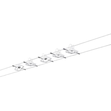 Paulmann 94134 - SET 5xGU5,3/10W Spot voor een stringsysteem MAC 230V wit