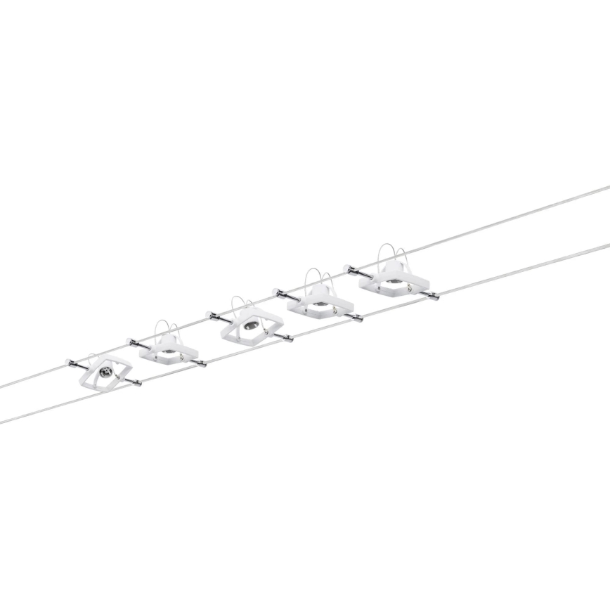 Paulmann 94134 - SET van 5x GU5,3/10W Spotverlichting voor kabelsysteem MAC 230V wit
