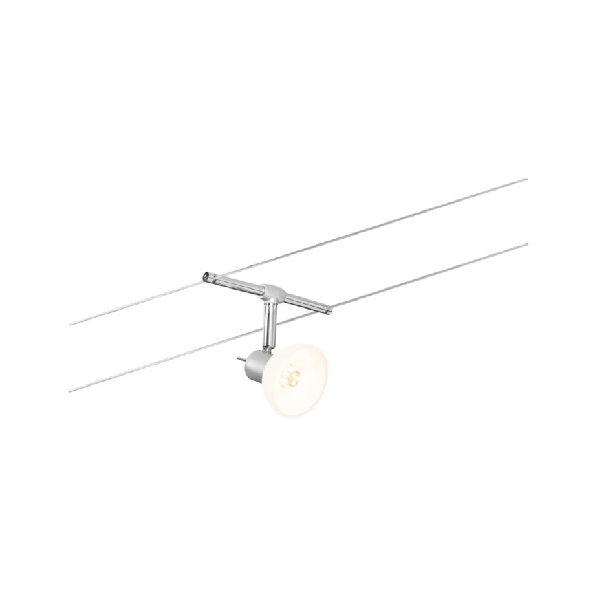 Paulmann 94136 - SET van 5xGU5,3/10W Spotverlichting voor kabelsysteem SHEELA 230V glanzend chroom