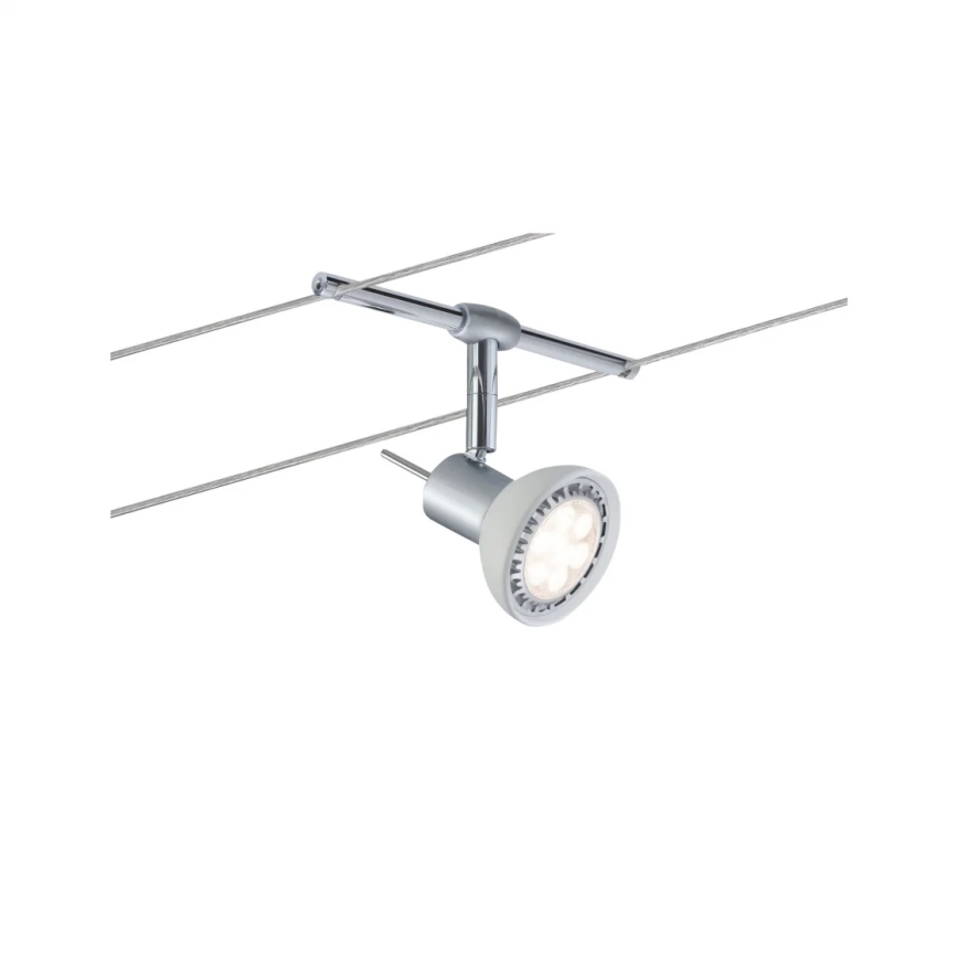 Paulmann 94136 - SET van 5xGU5,3/10W Spotverlichting voor kabelsysteem SHEELA 230V glanzend chroom