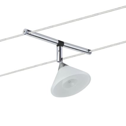 Paulmann 94138 - 1xGU4/10W spot voor kabelsysteem COLMAR 12V wit/glanzend chroom