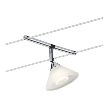 Paulmann 94138 - 1xGU4/10W Spotverlichting voor kabelsysteem COLMAR 12V wit/glanzend chroom