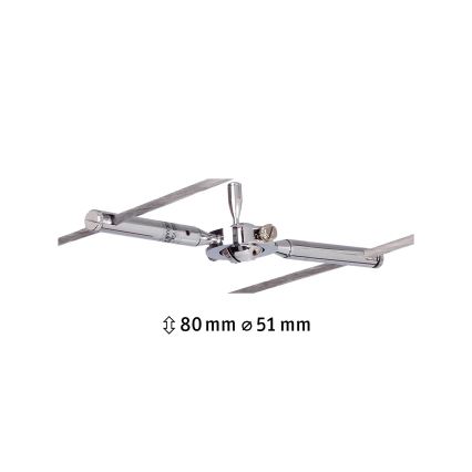 Paulmann 94147 - 1xGU5,3/10W Spot voor een rail Systeem TOGO 12V mat chroom