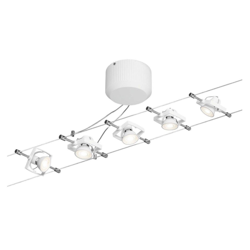 Paulmann 94149 - SET 5xGU5,3/10W Spot voor een stringsysteem TECH 230V wit