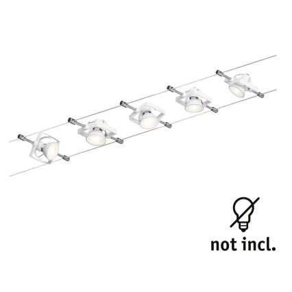 Paulmann 94149 - SET 5xGU5,3/10W Spot voor een stringsysteem TECH 230V wit