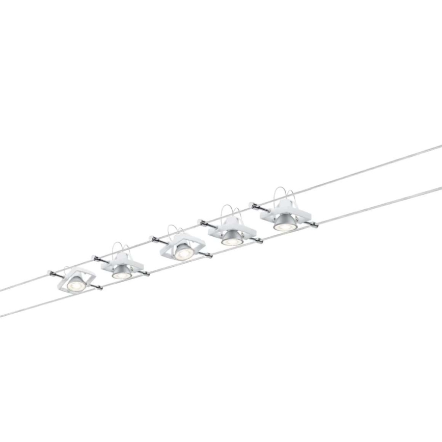 Paulmann 94149 - SET 5xGU5,3/10W Spot voor een stringsysteem TECH 230V wit