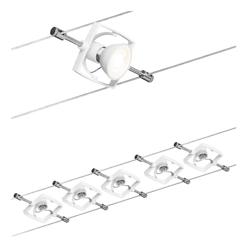 Paulmann 94149 - SET 5xGU5,3/10W Spot voor een stringsysteem TECH 230V wit