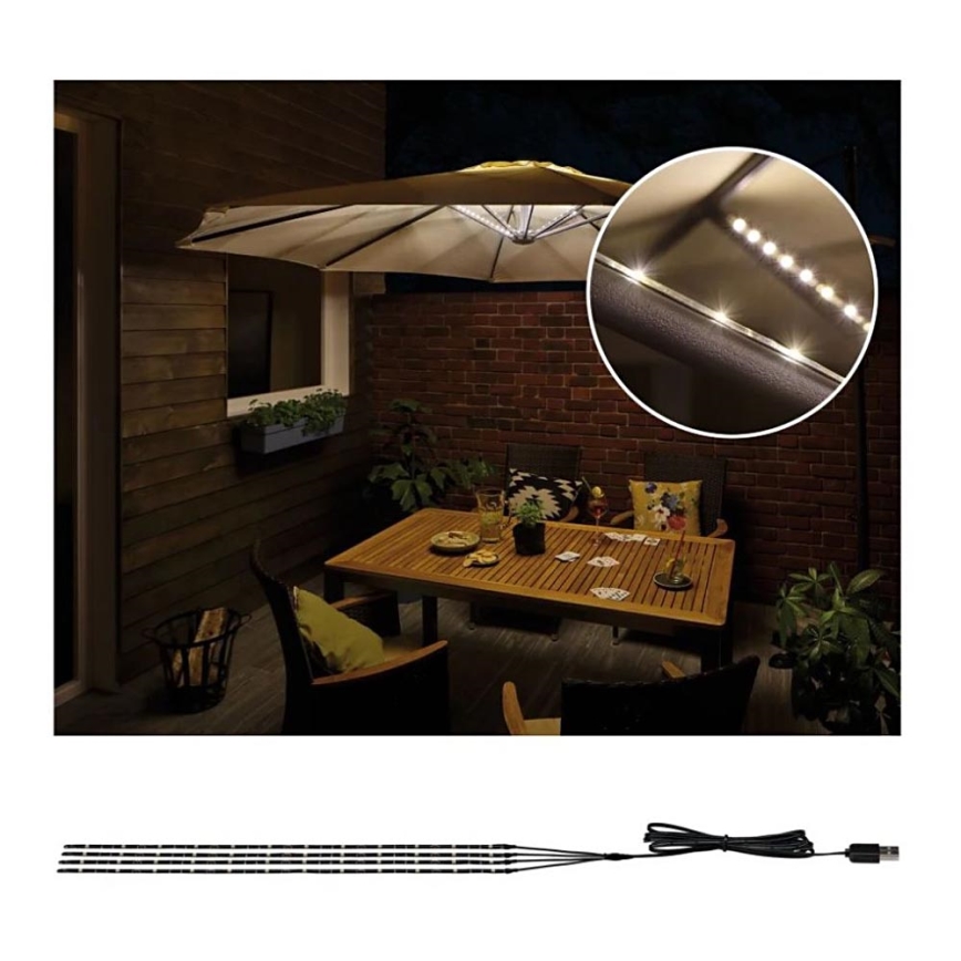 Paulmann 94208 - LED/1,8W Parasolverlichting 5V/USB 1,6m