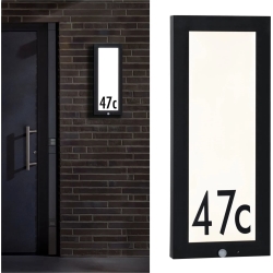 Paulmann 94256 - Huisnummer met sensor LED / 10W IP44 230V