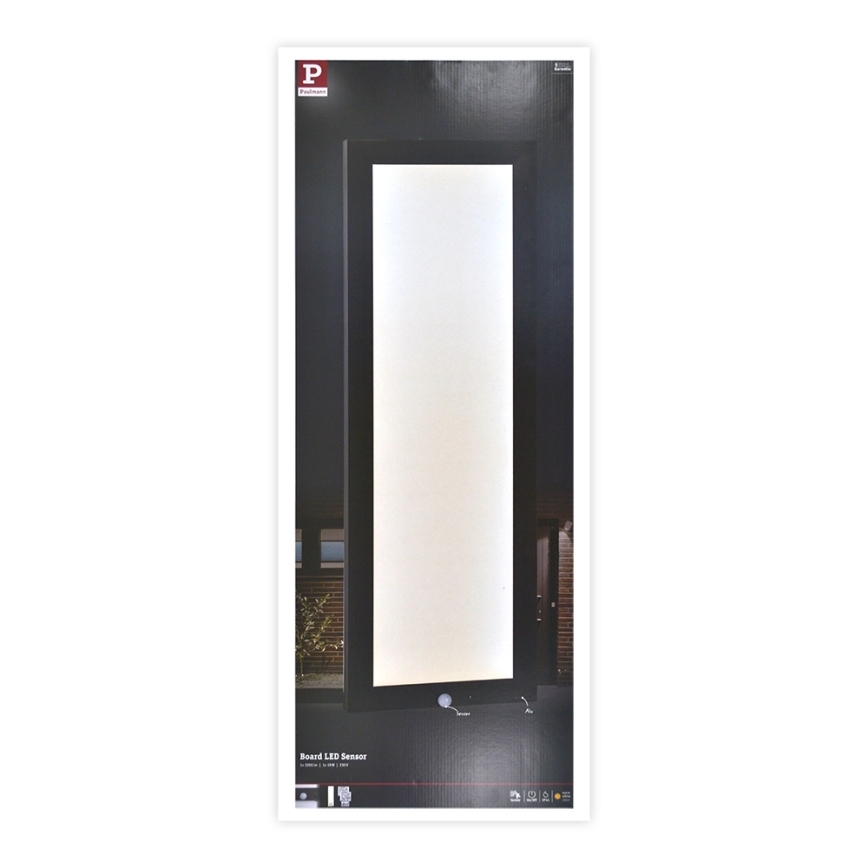 Paulmann 94257_1 - LED/19W IP44 Buitenplafondlamp met sensor 230V