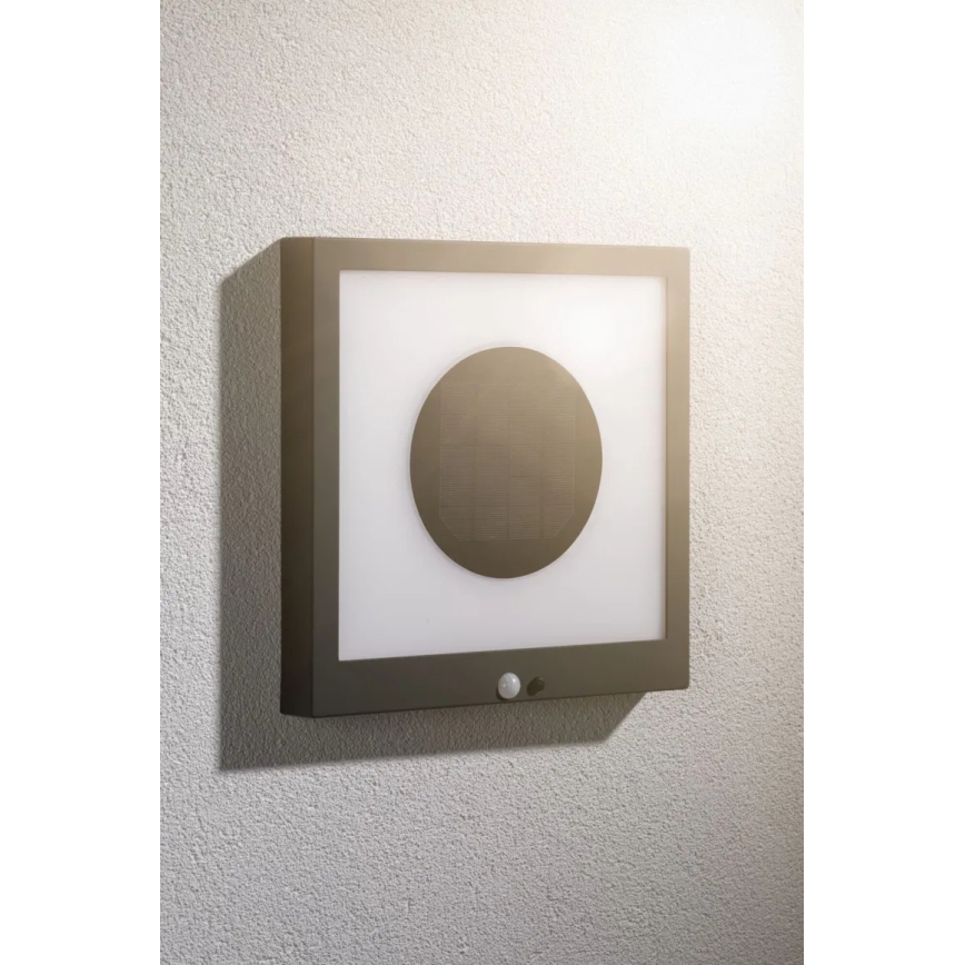 Paulmann 94263 - LED/1,2W IP44 Solar wandlamp met sensor TAIJA 3,7V