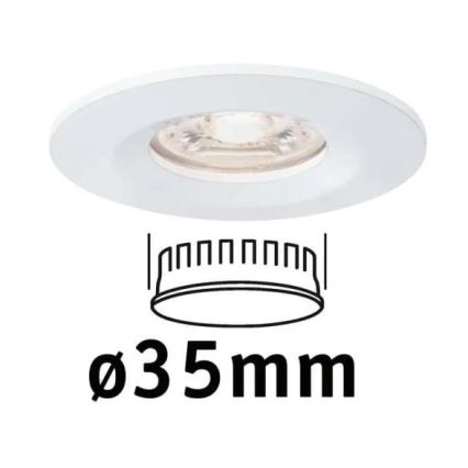 Paulmann 94298 - LED/4W IP44 Badkamer inbouwverlichting COIN 230V