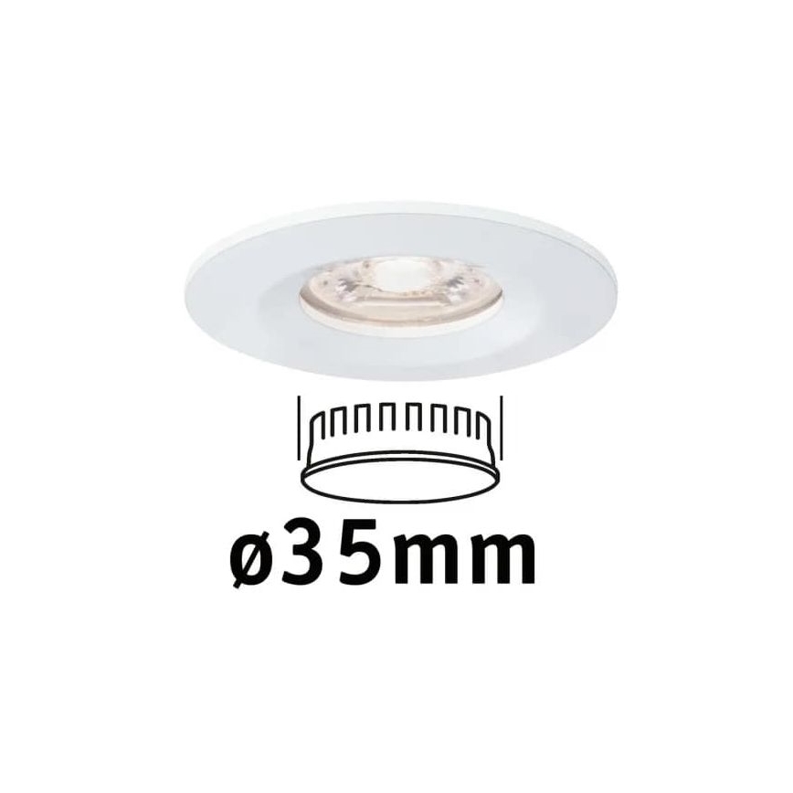 Paulmann 94298 - LED/4W IP44 Badkamer inbouwverlichting COIN 230V