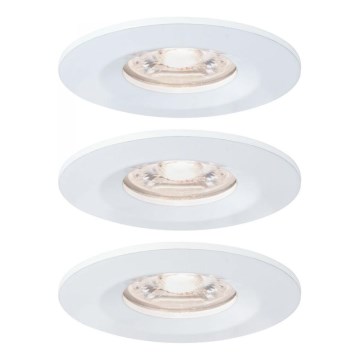 Paulmann 94299 - SET 3xLED/4W IP44 Badkamer inbouwverlichting NOVA 230V