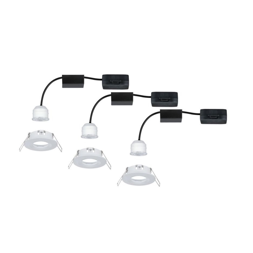 Paulmann 94299 - SET 3xLED/4W IP44 Badkamer inbouwverlichting NOVA 230V