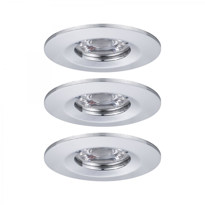 Paulmann 94303 - SET 3xLED/4W IP44 Badkamer inbouwverlichting COIN 230V