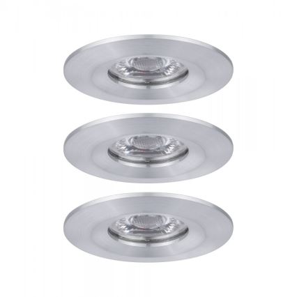 Paulmann 94305 - SET 3xLED/4W IP44 Badkamer inbouwverlichting NOVA 230V
