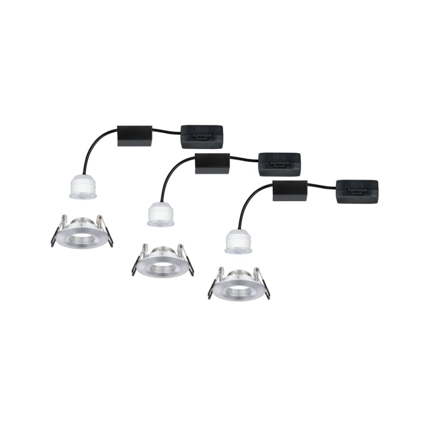 Paulmann 94305 - SET 3xLED/4W IP44 Badkamer inbouwverlichting NOVA 230V