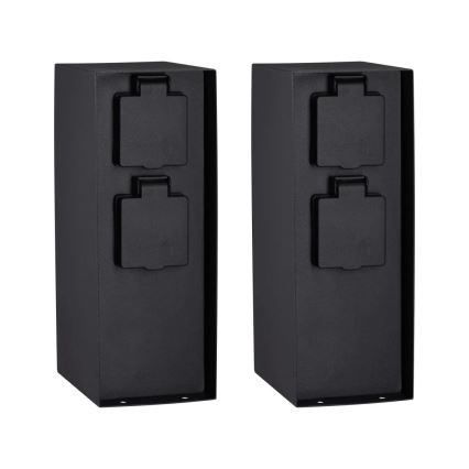 Paulmann 94313 - Buitenstopcontactpaal RIO 4-voudig SCHUKO 230V IP44