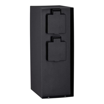 Paulmann 94314 - Buitenstopcontactzuil met timer 2Z SCHUKO