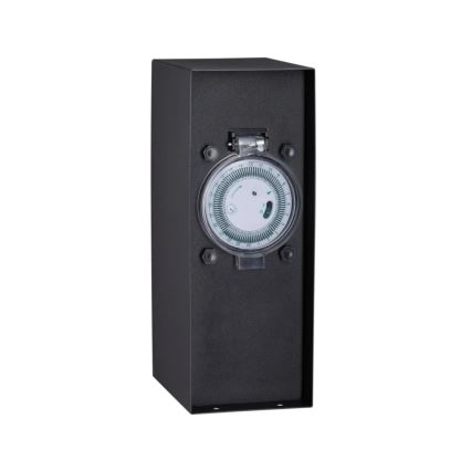Paulmann 94314 - Buitenstopcontactzuil met timer 2Z SCHUKO