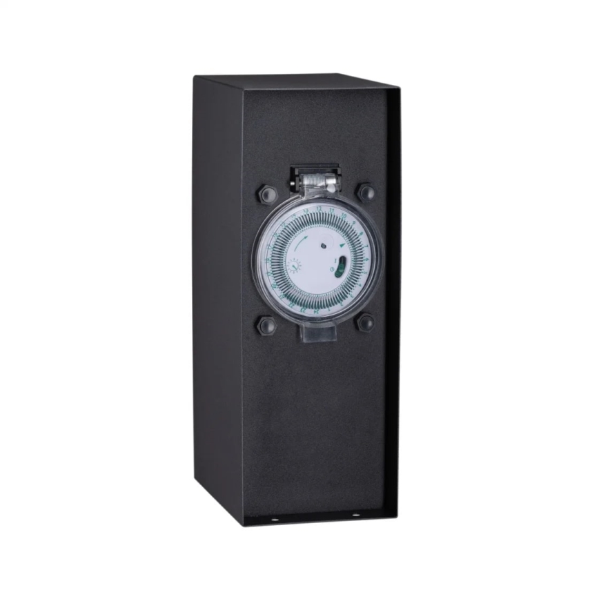 Paulmann 94314 - Buitenstopcontactzuil met timer 2Z SCHUKO