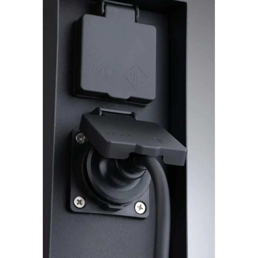 Paulmann 94314 - Buitenstopcontactzuil met timer 2Z SCHUKO