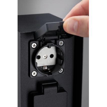 Paulmann 94314 - Buitenstopcontactzuil met timer 2Z SCHUKO