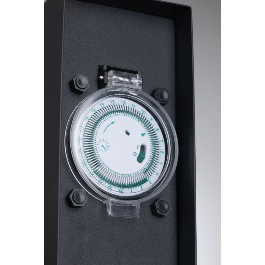 Paulmann 94314 - Buitenstopcontactzuil met timer 2Z SCHUKO