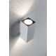 Paulmann 94330 - Witte 2x LED Buiten wandlamp / 2,8W IP44 FLAME 230V