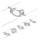 Paulmann 94414 - SET 5xLED/4,5W Spot voor een stringsysteem ROUNDMAC 230V glanzend chroom