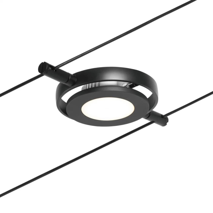Paulmann 94418 - SET 5xLED/4,5W Compleet kabelsysteem ROUNDMAC 230V zwart