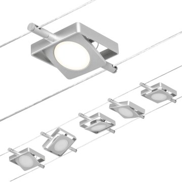 Paulmann 94420 - SET 5x LED/4,5W Compleet kabelsysteem MAC 230V mat chroom