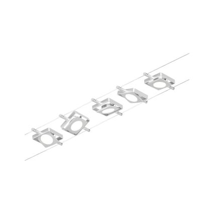 Paulmann 94420 - SET 5x LED/4,5W Compleet kabelsysteem MAC 230V mat chroom