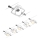 Paulmann 94432 - SET 5xGU5,3/10W Compleet kabelsysteem MAC 230V wit