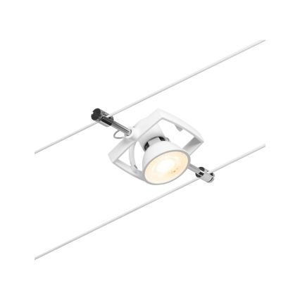 Paulmann 94432 - SET 5xGU5,3/10W Compleet kabelsysteem MAC 230V wit