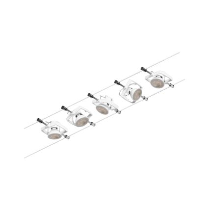 Paulmann 94432 - SET 5xGU5,3/10W Spot voor een rail Systeem MAC 230V wit