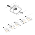 Paulmann 94432 - SET van 5xGU5,3/10W Spotverlichting voor kabelsysteem MAC 230V wit