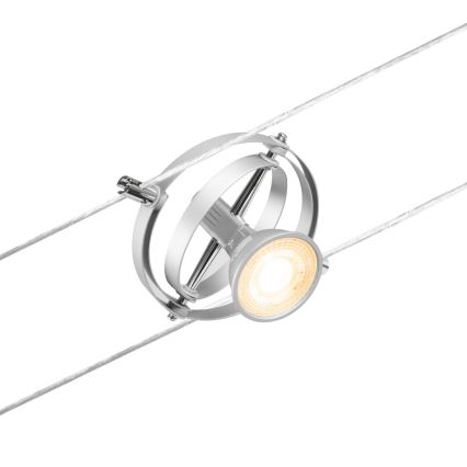 Paulmann 94436 - SET van 5x GU5,3/10W Spotverlichting voor het CARDAN kabelsysteem 230V mat chroom