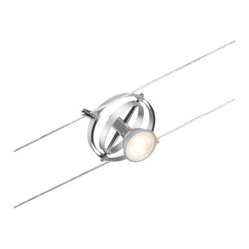 Paulmann 94437 - 1xGU5,3/10W Spotlamp voor het CARDAN 12V kabelsysteem, mat chroom