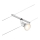 Paulmann 94443 - 1xGU5,3/10W Spot voor kabelsysteem SALT 12V mat chroom