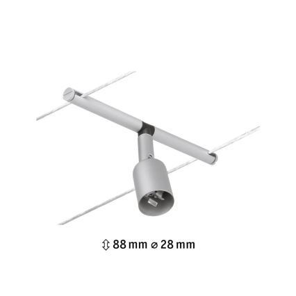 Paulmann 94443 - 1xGU5,3/10W Spot voor kabelsysteem SALT 12V mat chroom