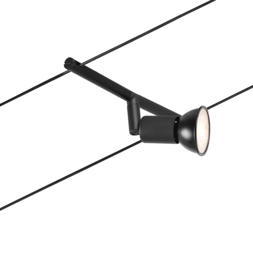 Paulmann 94446 - SET 5x GU5,3/10W Compleet kabelsysteem SALT 230V zwart