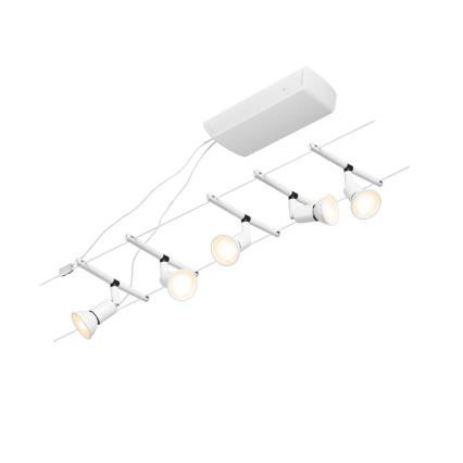 Paulmann 94458 - SET 5xGU5,3/10W Spot voor een rail Systeem SALT 230V wit