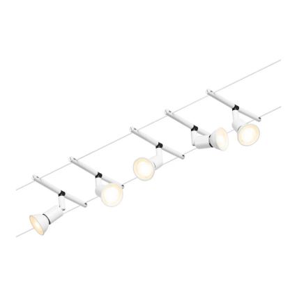 Paulmann 94458 - SET 5xGU5,3/10W Spot voor een rail Systeem SALT 230V wit