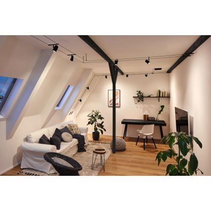 Paulmann 94469 - Set van 5x GU5,3/10W compleet kabelsysteem CUP 230V zwart